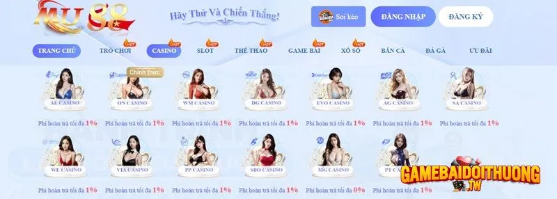 Mu88 sở hữu kho game casino cực khủng